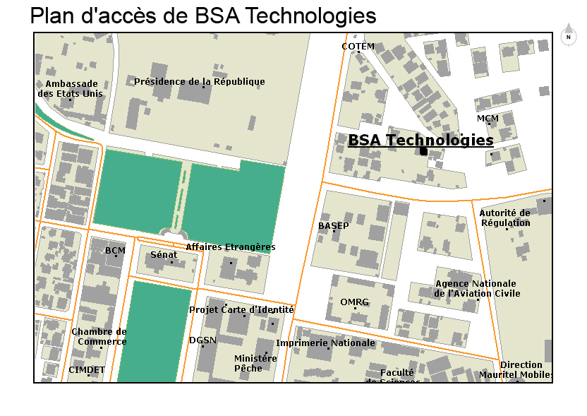 Plan d'accs de BSA Technologies